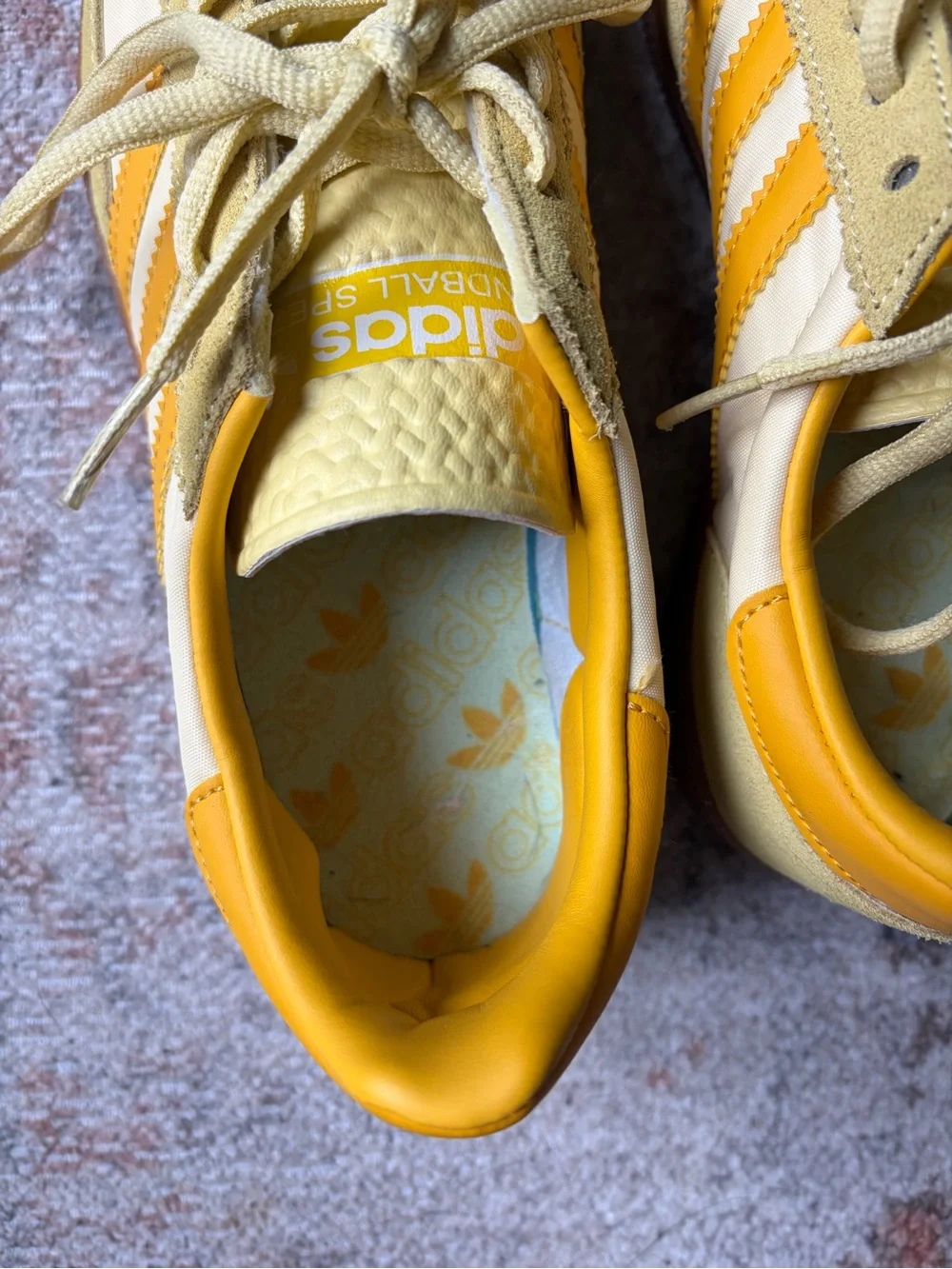 adidas Handball Spezial yellow sneakers | women’s size 9, men’s size 7 - Picture 4 of 4